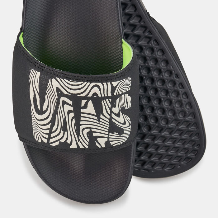 Vans Trippy Grain LA Costa Unisex Slides Black image number 2