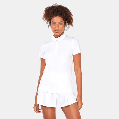 Under Armour Women's UA Zinger Short Sleeve Polo Shirt White Under Armour Women's UA Zinger Short Sleeve Polo Shirt White