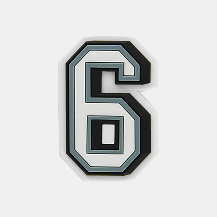 Crocs Number 6 Shoe Charm Multi-Color image number 0