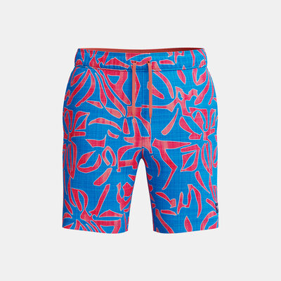 Speedo Men's Print Redondo Edge Volley Swimming Trunks Blue Speedo Men's Print Redondo Edge Volley Swimming Trunks Blue