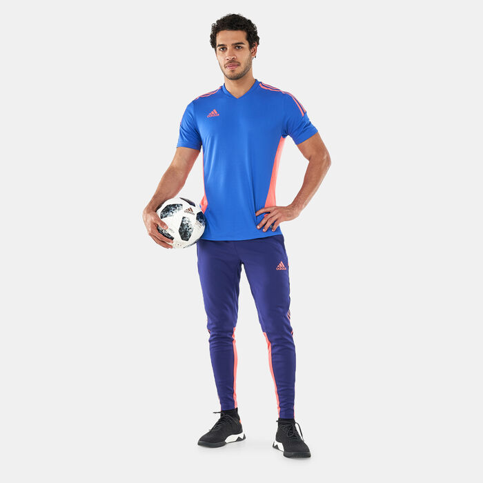 adidas Men's Condivo 22 Football Jersey Blue adidas Men's Condivo 22 Football Jersey Blue image number 2