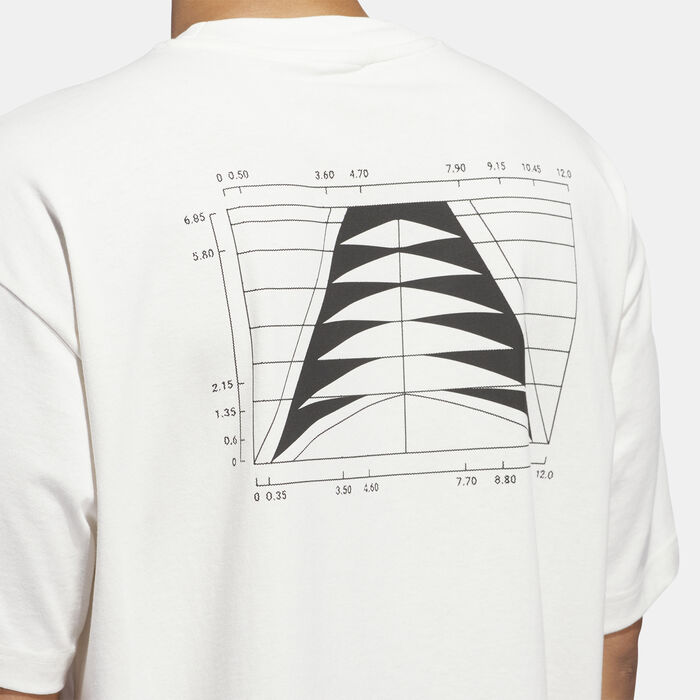 adidas Men's Anthony Edwards Seasonal Logo T-Shirt White adidas Men's Anthony Edwards Seasonal Logo T-Shirt White image number 4