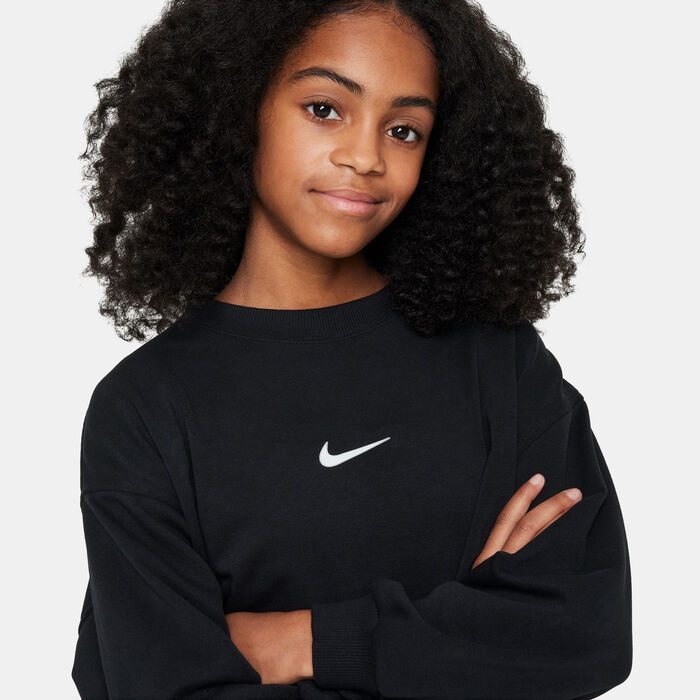 Nike Kids' Sportswear Dri-FIT Sweatshirt Black image number 3
