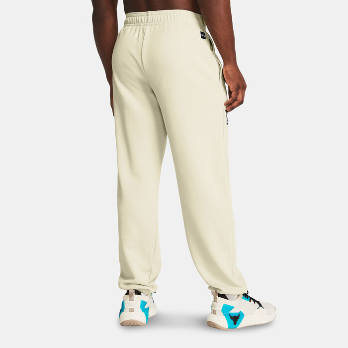 Under Armour Men's Project Rock Sweatpants White Under Armour Men's Project Rock Sweatpants White image number 1