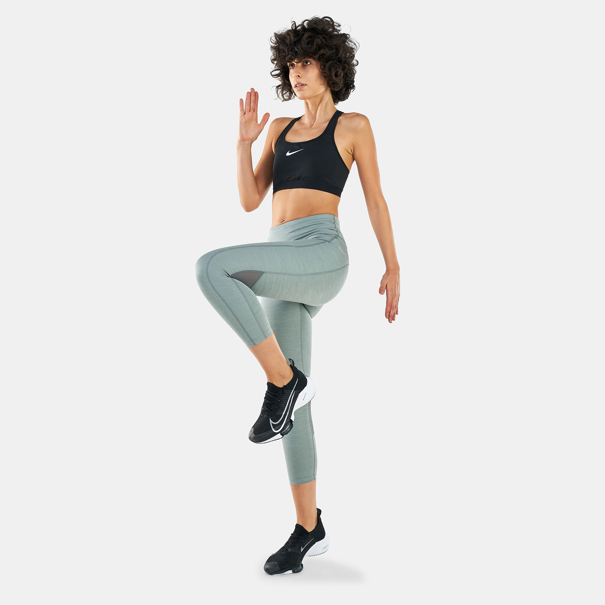 Women's cropped running leggings cheap