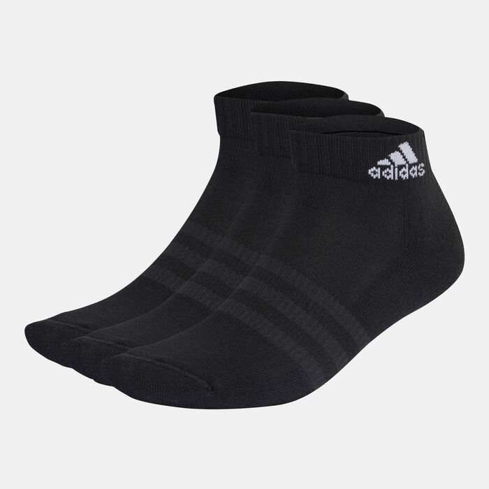 adidas Men's Cushioned Sportswear Ankle Socks (3 Pack) Multi-Color image number 0