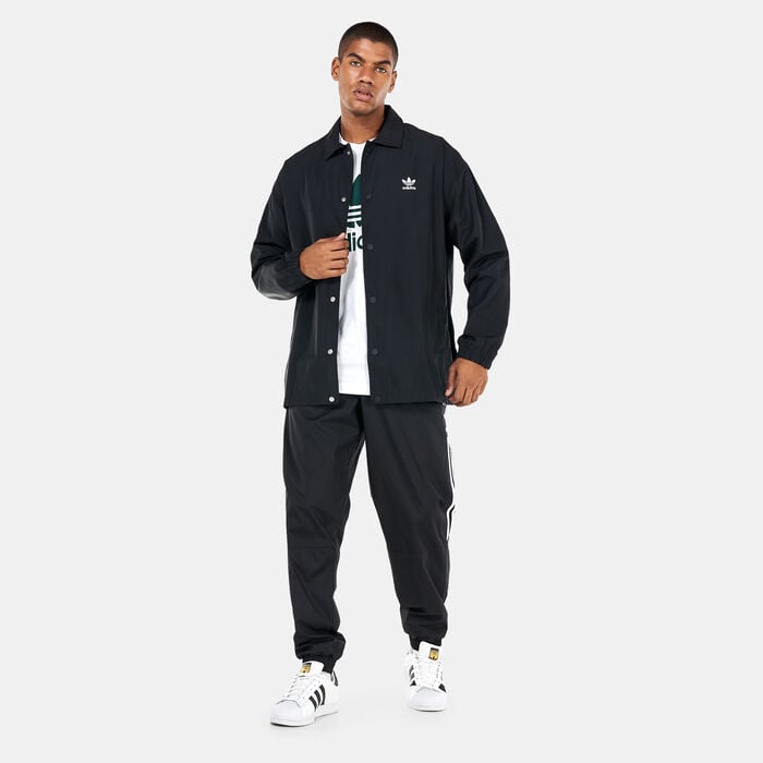 adidas Originals Men's Adicolor Classics Trefoil Coach Jacket Black adidas Originals Men's Adicolor Classics Trefoil Coach Jacket Black image number 2
