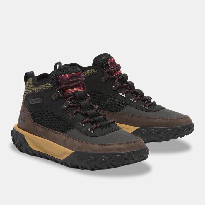 Timberland Men's GreenStride Motion 6 Mid Hiking Shoes Black Timberland Men's GreenStride Motion 6 Mid Hiking Shoes Black image number 1