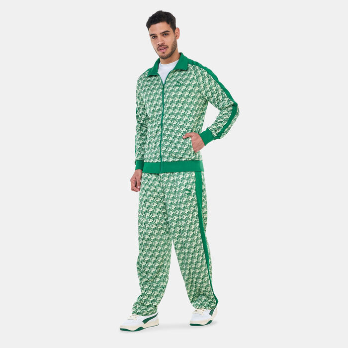PUMA Men's T7 All Over Print Track Jacket Green PUMA Men's T7 All Over Print Track Jacket Green image number 2