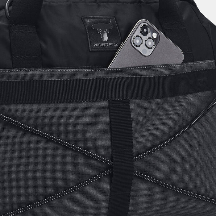 Under Armour Women's Project Rock Gym Bag Black Under Armour Women's Project Rock Gym Bag Black image number 4