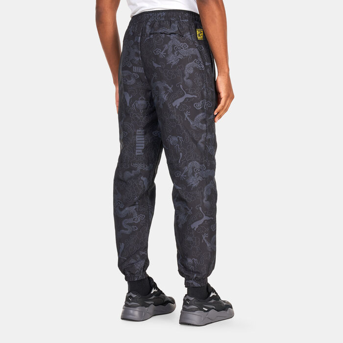 PUMA Men's x STAPLE Printed Joggers Black image number 1