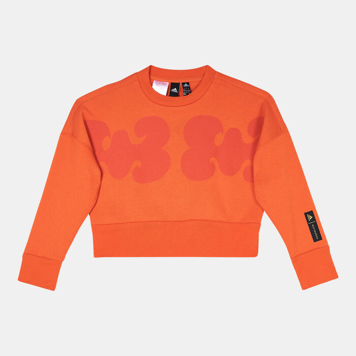 adidas Kids' Marimekko Sweatshirt Orange adidas Kids' Marimekko Sweatshirt Orange image number 0