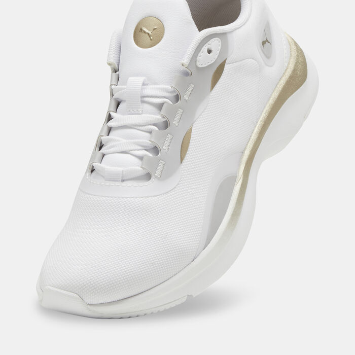 PUMA Women's Softride Orla Metallic Dream Shoes White PUMA Women's Softride Orla Metallic Dream Shoes White image number 4
