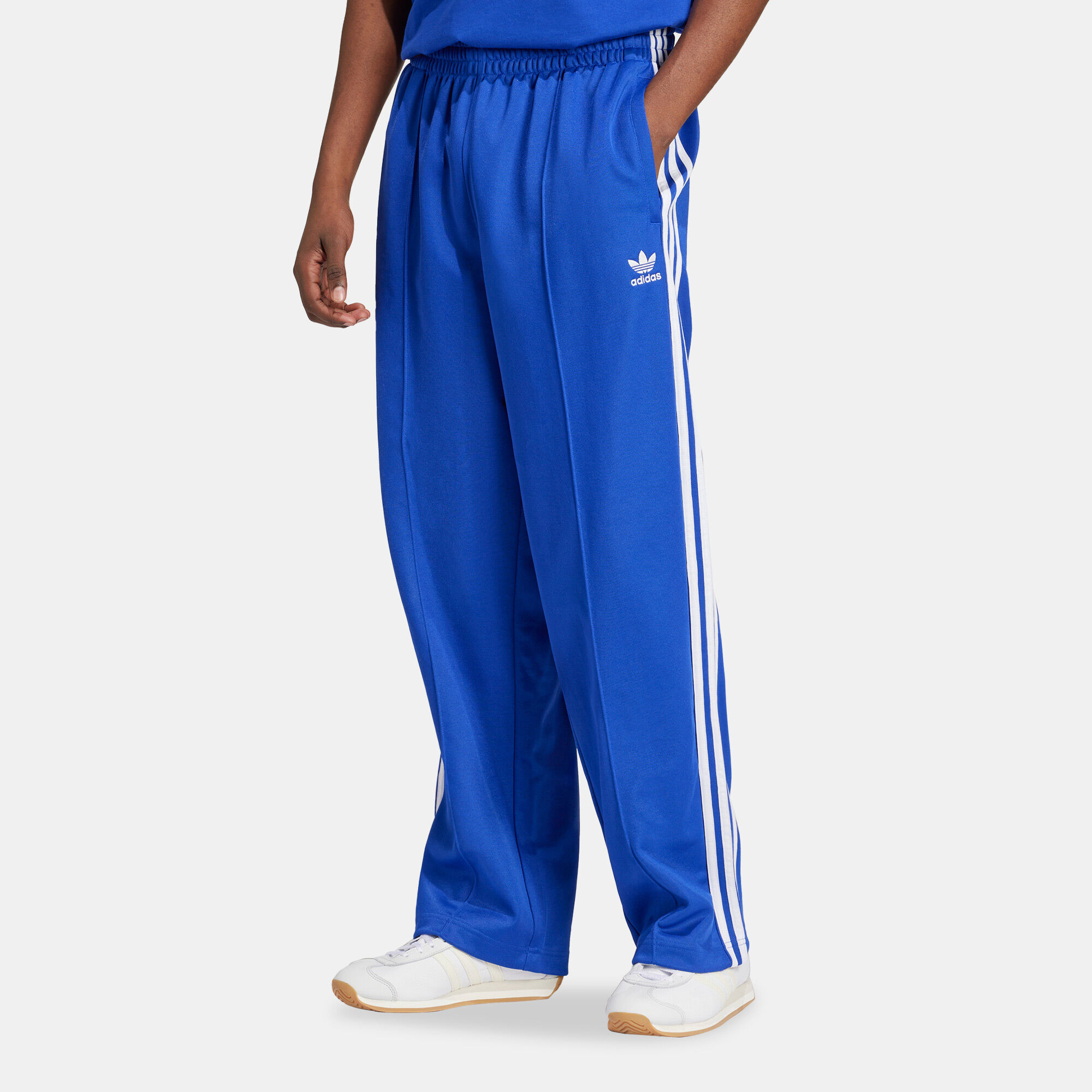 Adidas firebird track pants blue sale