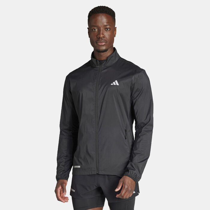 adidas Men's Ultimateadi Printed Running Jacket Black adidas Men's Ultimateadi Printed Running Jacket Black image number 0