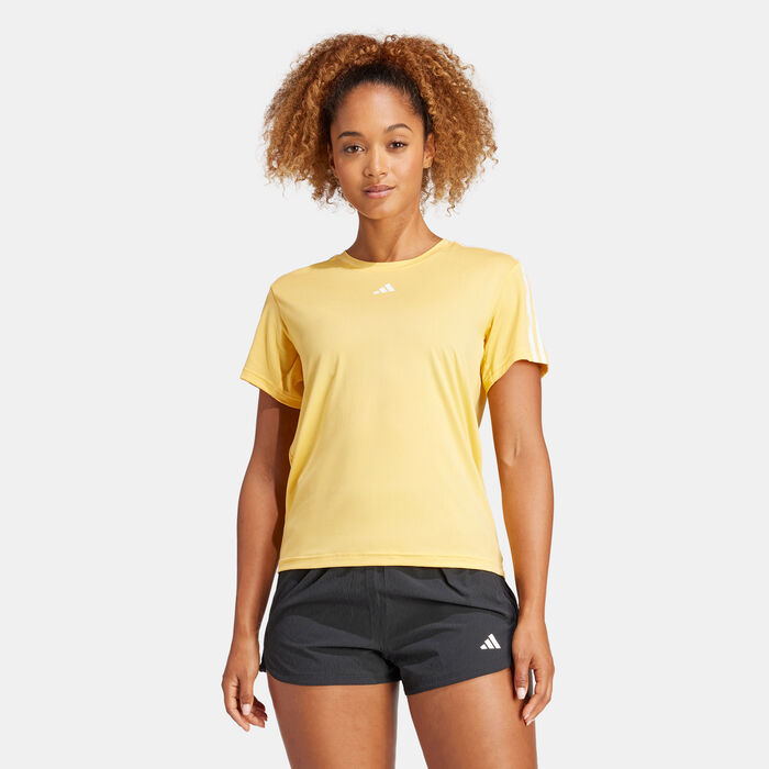 adidas Women's AEROREADY Train Essentials Training T-Shirt yellow adidas Women's AEROREADY Train Essentials Training T-Shirt yellow image number 0