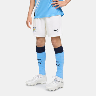 PUMA Kids' Manchester City 25/26 Home Replica Football Shorts Blue