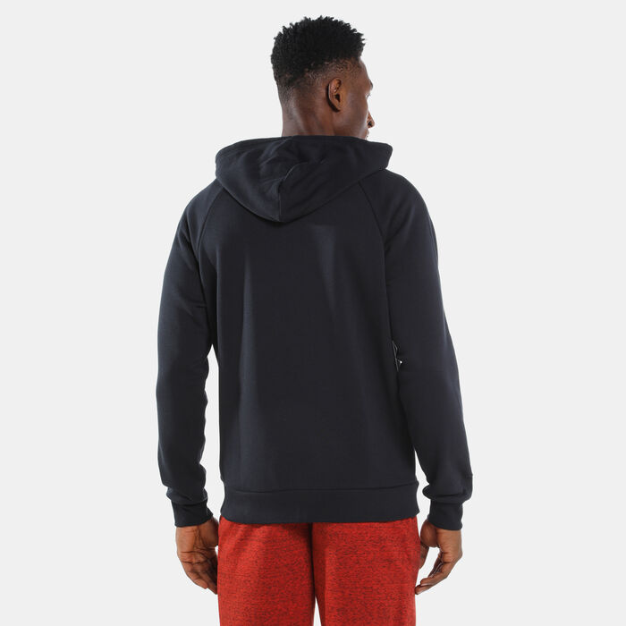 Under Armour Men's Rival Fleece Hoodie Black Under Armour Men's Rival Fleece Hoodie Black image number 1