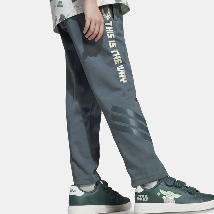 adidas Kids' Star Wars The Mandalorian Joggers Grey adidas Kids' Star Wars The Mandalorian Joggers Grey image number 4