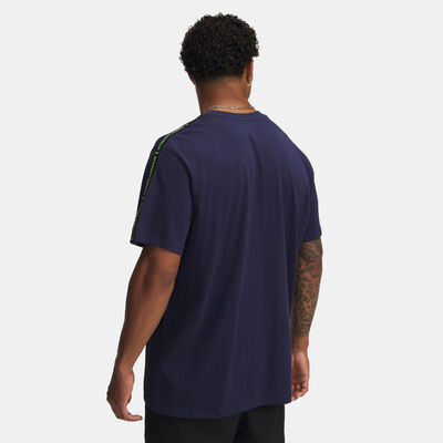 Under Armour Men's Icon Taping T-Shirt Blue