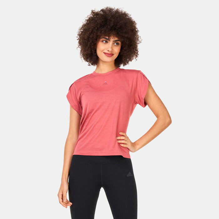 adidas Women's AREOREADY Made For Training T-Shirt Red adidas Women's AREOREADY Made For Training T-Shirt Red image number 0