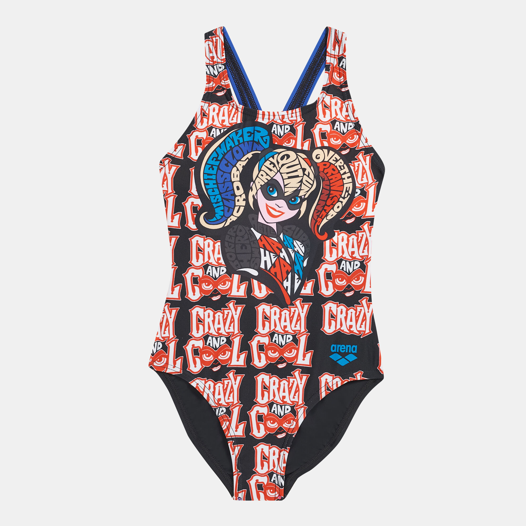 Buy Arena Kids Super Hero Harley Quinn One Piece Swimsuit Multi