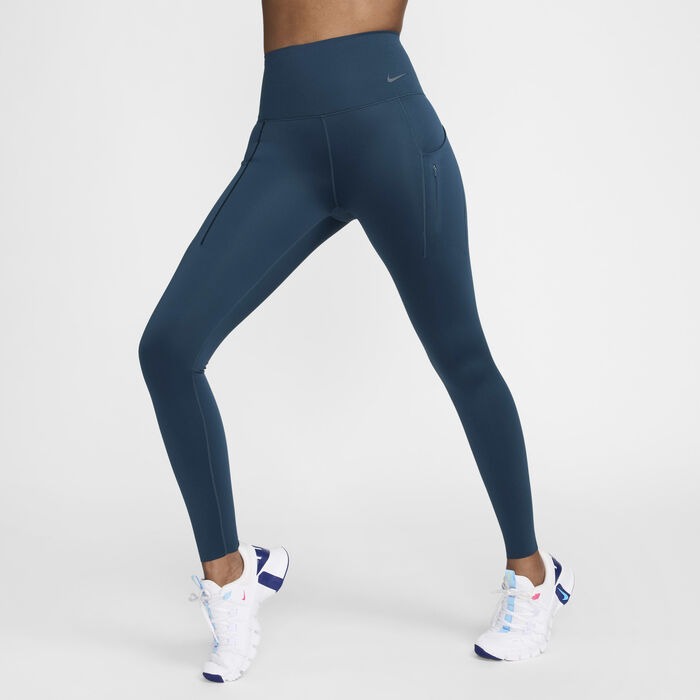 Nike Women's Go Firm-Support Leggings Green Nike Women's Go Firm-Support Leggings Green image number 2