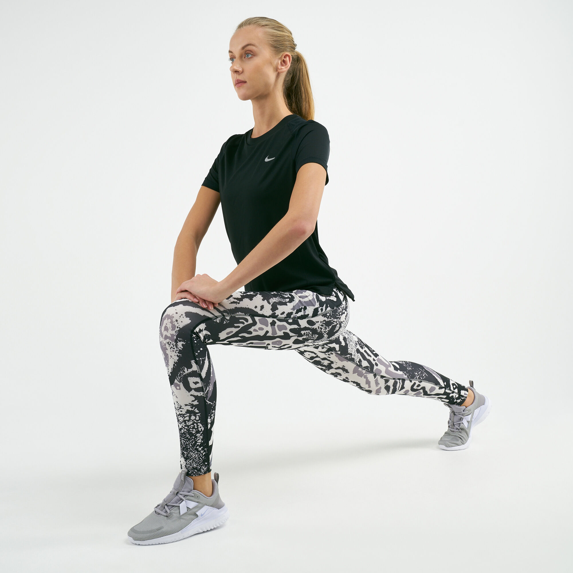 Women s Fast 7 8 Printed Running Leggings