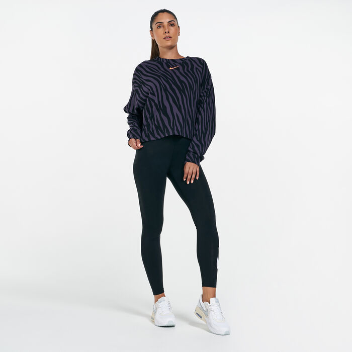 Nike Women's Sportswear Icon Clash Sweatshirt Black Nike Women's Sportswear Icon Clash Sweatshirt Black image number 2