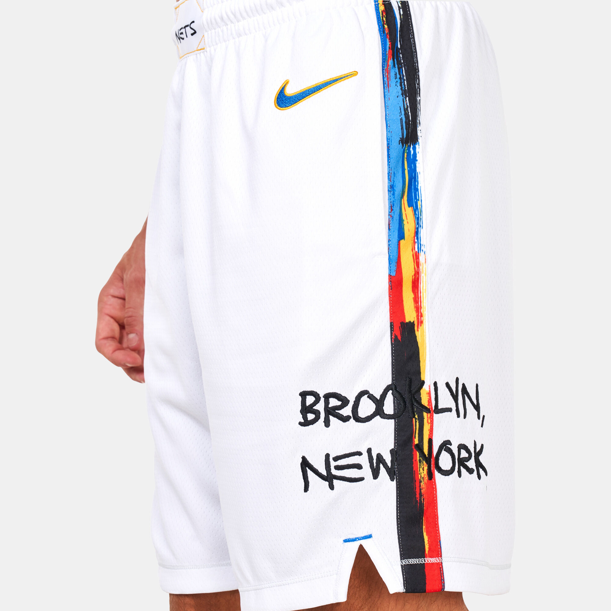 Brooklyn nets white shorts cheap