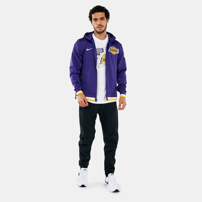 Los Angeles Lakers Nike Youth Showtime Performance Full-Zip Hoodie -  Heathered Gray