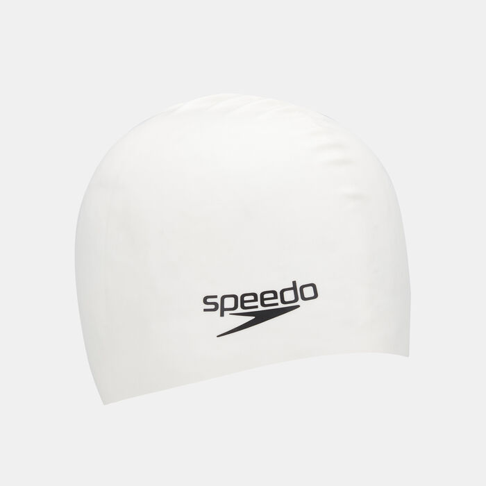 Speedo Plain Flat Swimming Cap White Speedo Plain Flat Swimming Cap White image number 0