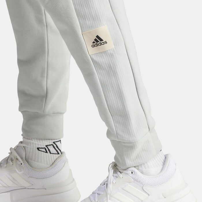 adidas Men's Lounge French Terry Sweatpants Green adidas Men's Lounge French Terry Sweatpants Green image number 4