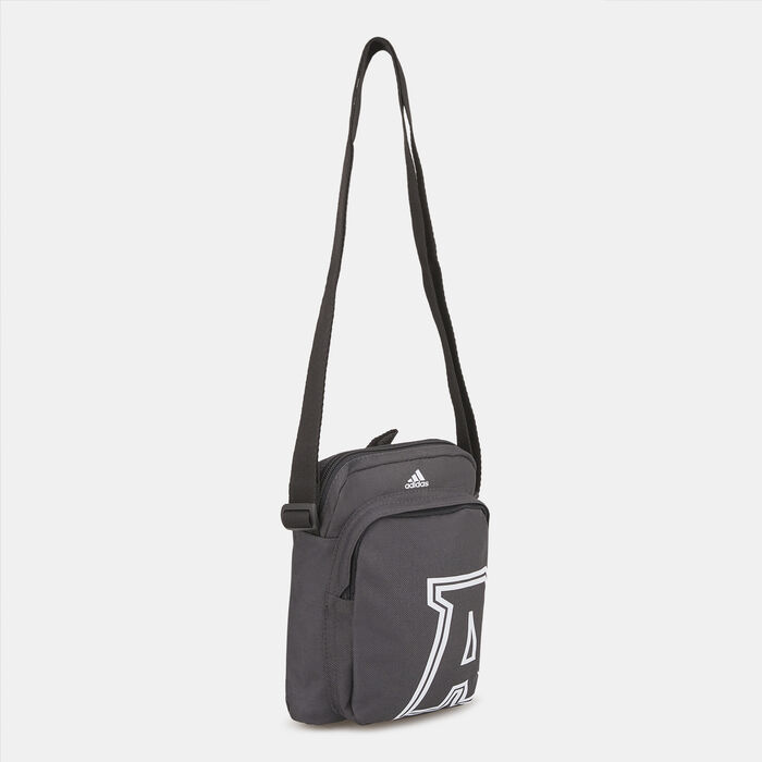 adidas Men's Classic Brand Love Initial Print Organizer Bag Grey adidas Men's Classic Brand Love Initial Print Organizer Bag Grey image number 2