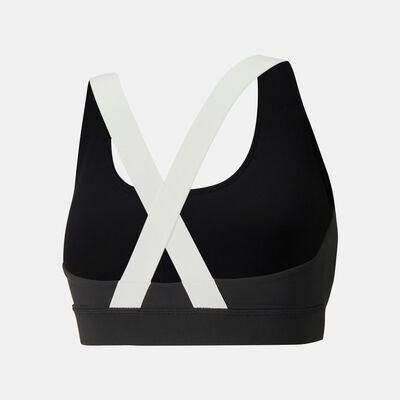 PUMA Women's Mid Impact Sports Bra Black
