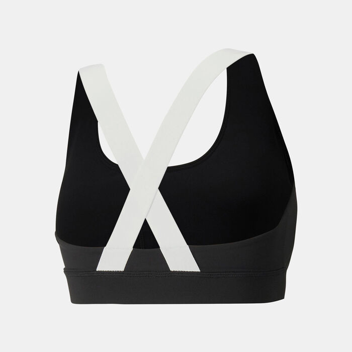 PUMA Women's Mid Impact Sports Bra Black image number 1