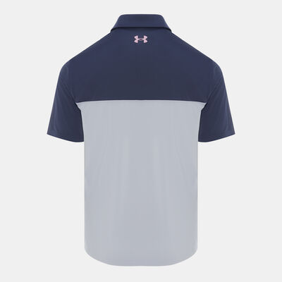 Under Armour Men's Tee To Green Colour Block Golf Polo Shirt Grey Under Armour Men's Tee To Green Colour Block Golf Polo Shirt Grey