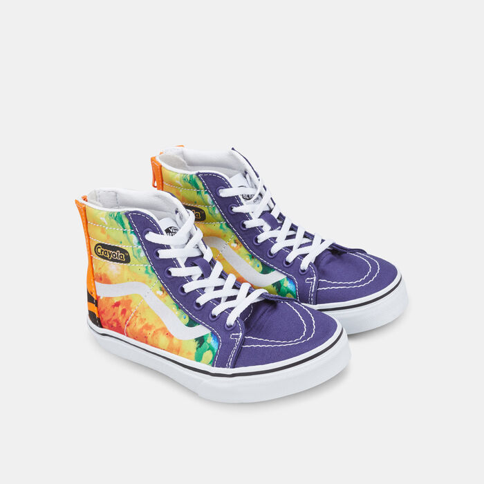 Vans Kids’ x Crayola Sk8-Hi Zip Unisex Shoe (Younger Kids) Blue Vans Kids’ x Crayola Sk8-Hi Zip Unisex Shoe (Younger Kids) Blue image number 1