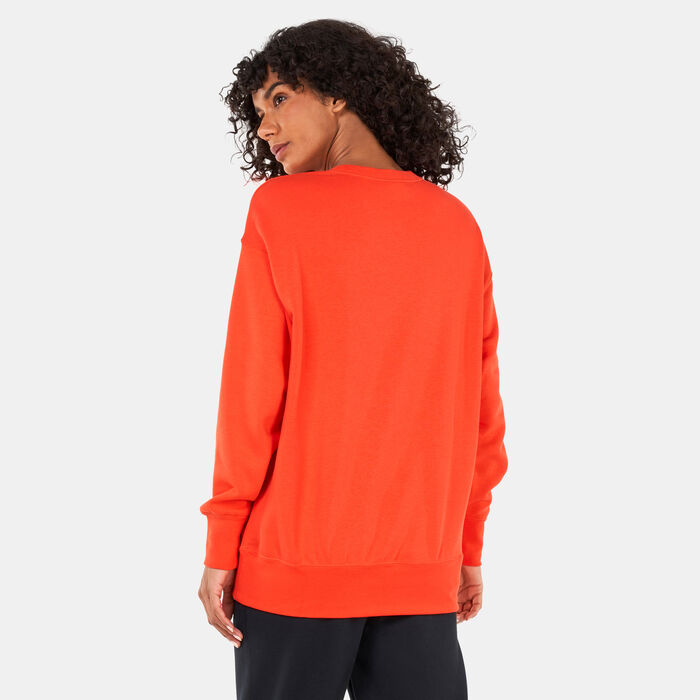 Nike Women's Sportswear Fleece Crew Sweatshirt Orange image number 1