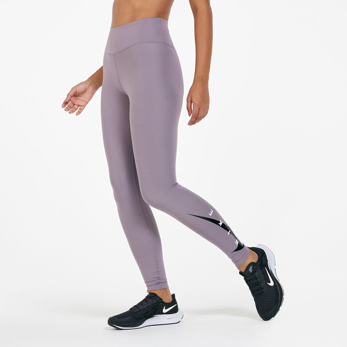 Buy Nike Womens' Swoosh Run Leggings Purple in KSA -SSS