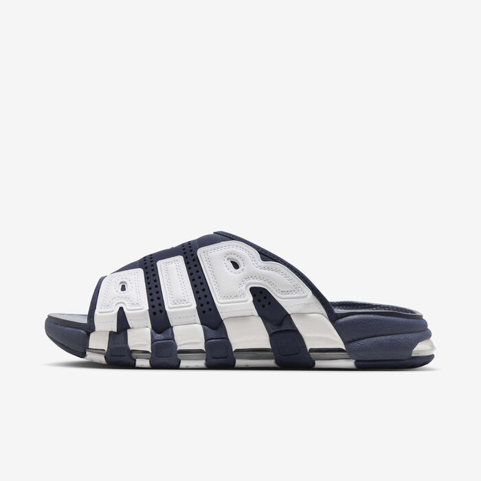 Nike Men's Air More Uptempo Slides Blue Nike Men's Air More Uptempo Slides Blue image number 1