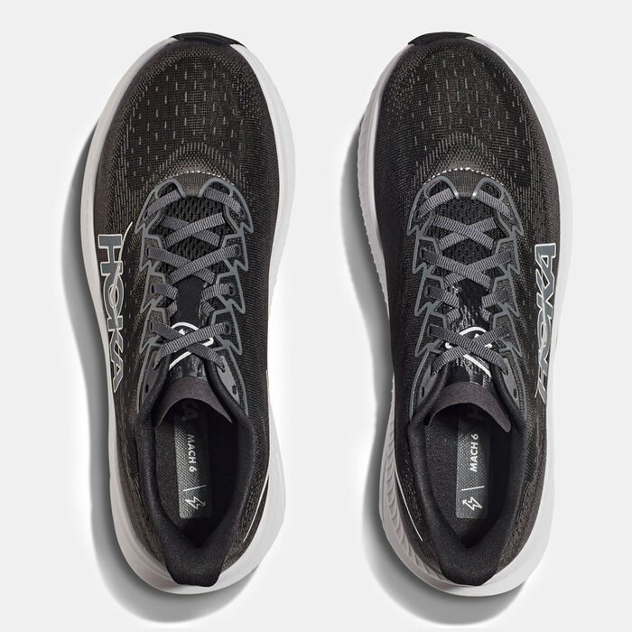 HOKA Men's Mach 6 Wide Running Shoes Black HOKA Men's Mach 6 Wide Running Shoes Black image number 3