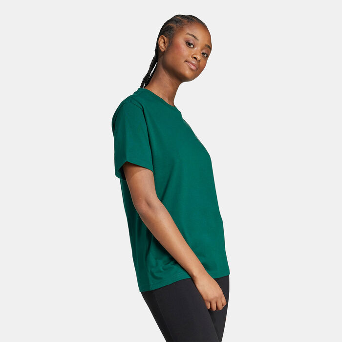 adidas Women's Tiro Floral Graphic T-Shirt Green adidas Women's Tiro Floral Graphic T-Shirt Green image number 3