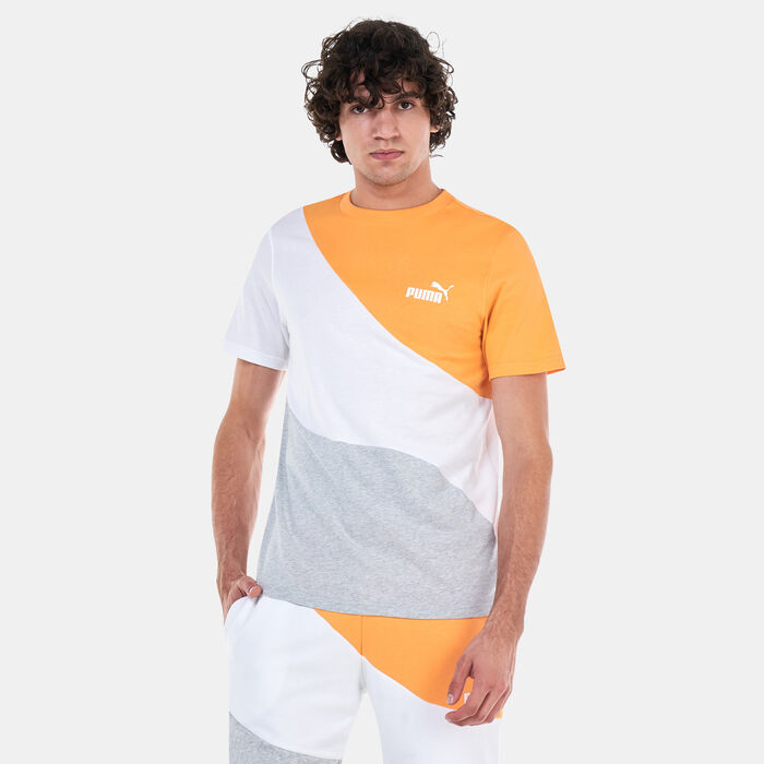 PUMA Men's POWER Cat T-Shirt Orange PUMA Men's POWER Cat T-Shirt Orange image number 0