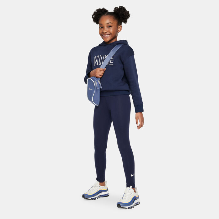 Nike Kids' Sportswear High-Rise Leggings (Older Kids) Blue image number 2