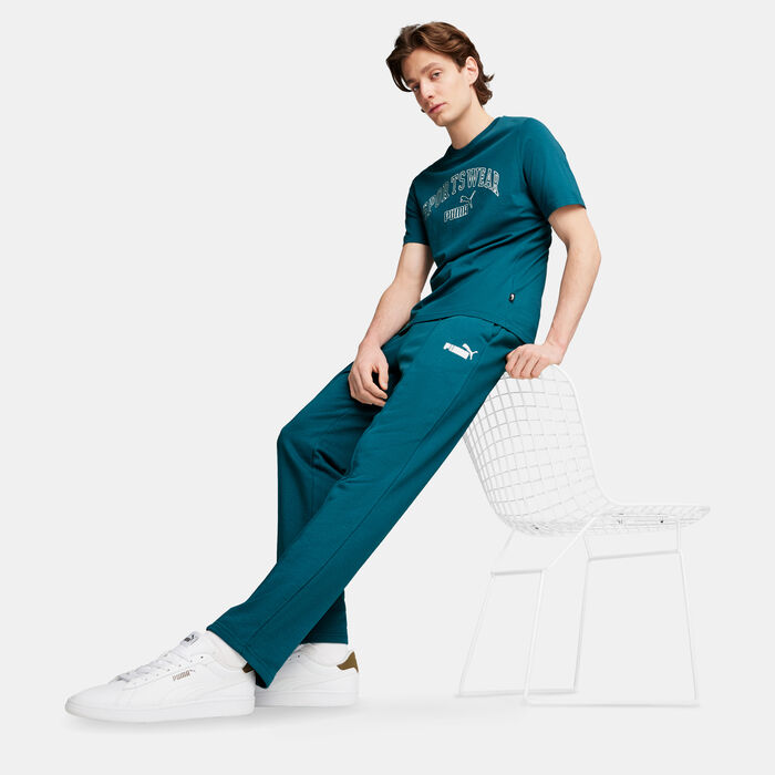 PUMA Men's Sports Club Logo Sweatpants Green PUMA Men's Sports Club Logo Sweatpants Green image number 2