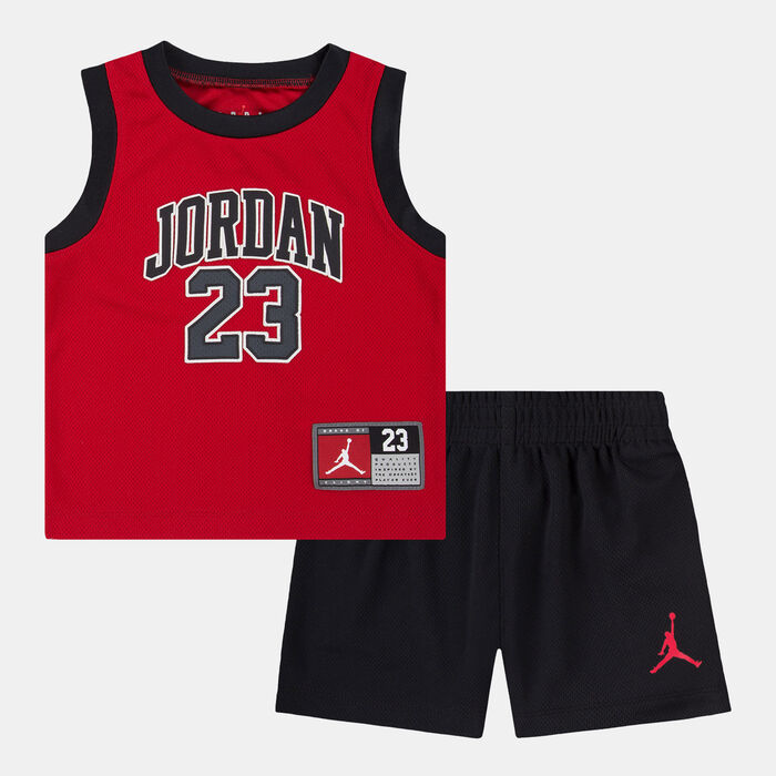 Jordan Kids' 23 Jersey and Shorts Set Red Jordan Kids' 23 Jersey and Shorts Set Red image number 0