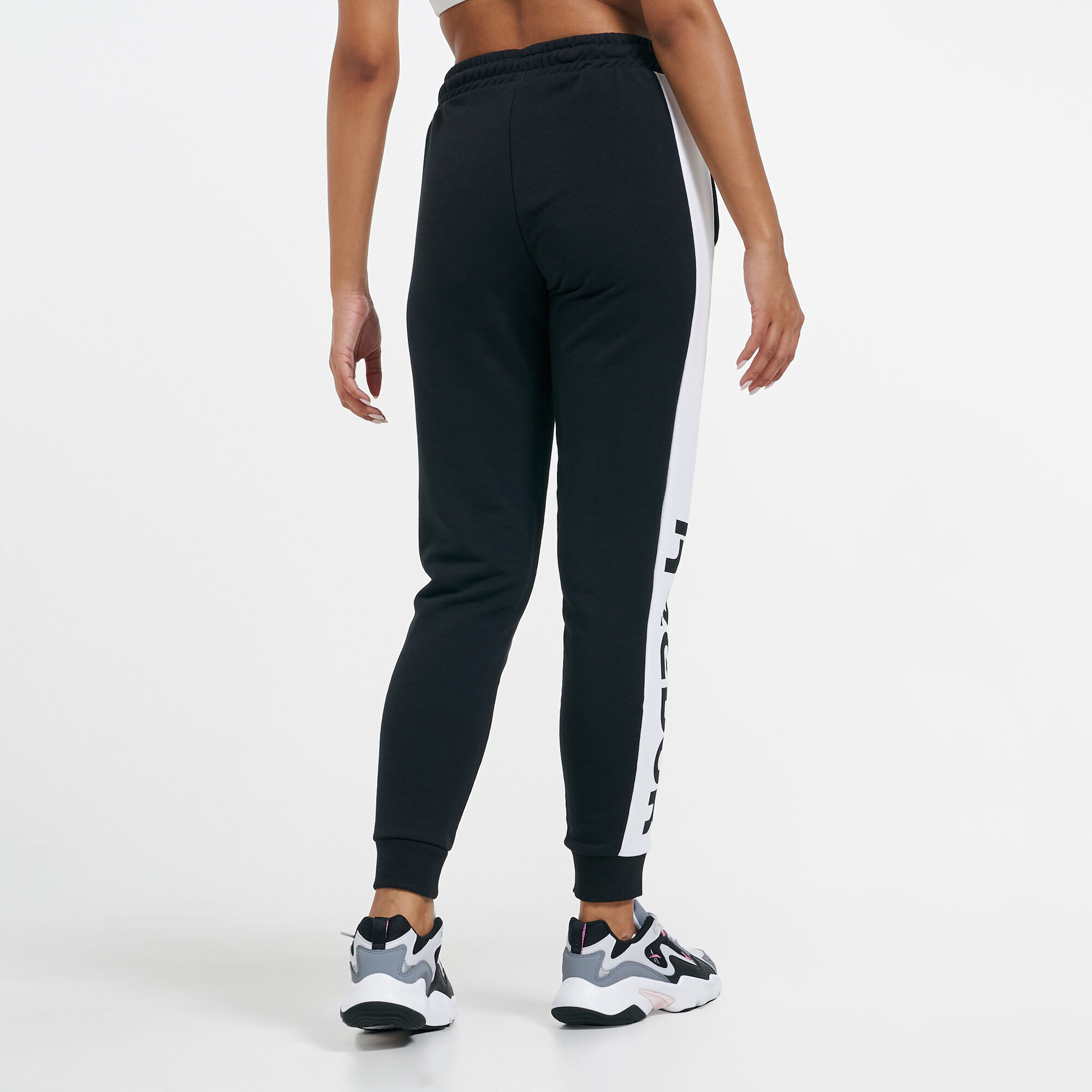 Women s Linear Logo Sweatpants Black Reebok in KSA SSS