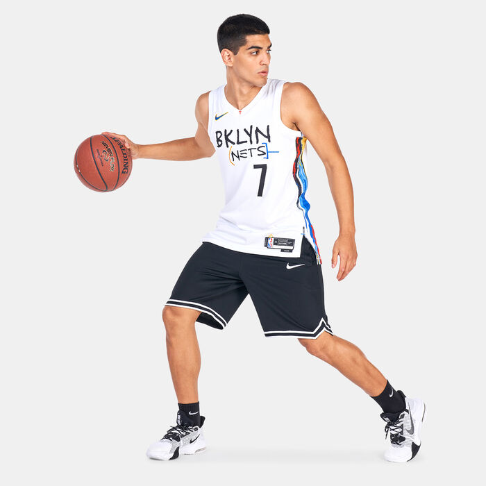 Nike Men's Dri-FIT NBA Swingman Kyrie Irving Brooklyn Nets City Edition Jersey White Nike Men's Dri-FIT NBA Swingman Kyrie Irving Brooklyn Nets City Edition Jersey White image number 2