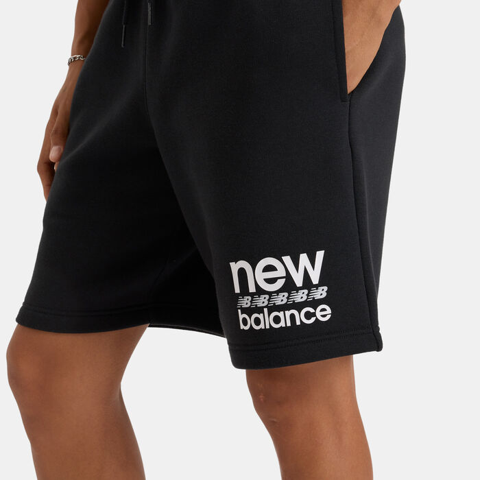 New Balance Men's Sport Essentials Fleece Graphic Shorts Black image number 4